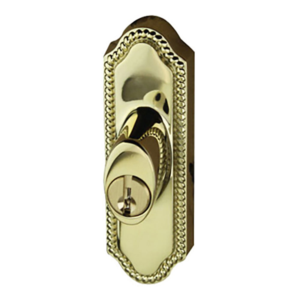 Andersen Frenchwood Gliding Door - Keyed Lock - Right Hand - Bright Brass - Andersen Frenchwood Gliding Door - Keyed Lock - Right Hand - Bright Brass