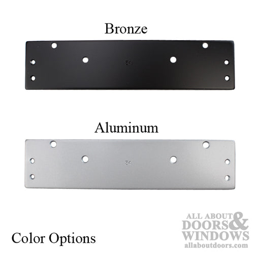 Drop Plate, 9-13/16 x 2-3/8 Mounting Plate for Door Closer - Drop Plate, 9-13/16 x 2-3/8 Mounting Plate for Door Closer