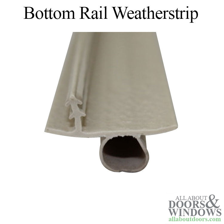 Marvin Single and Double Hung Bottom Rail Weatherstrip V937 Beige - Marvin Single and Double Hung Bottom Rail Weatherstrip V937 Beige