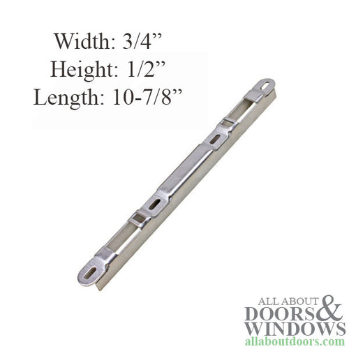 Sliding Door Keeper, 1/2 Inch Raised Dual Point Strike- Stainless Steel - Sliding Door Keeper, 1/2 Inch Raised Dual Point Strike- Stainless Steel