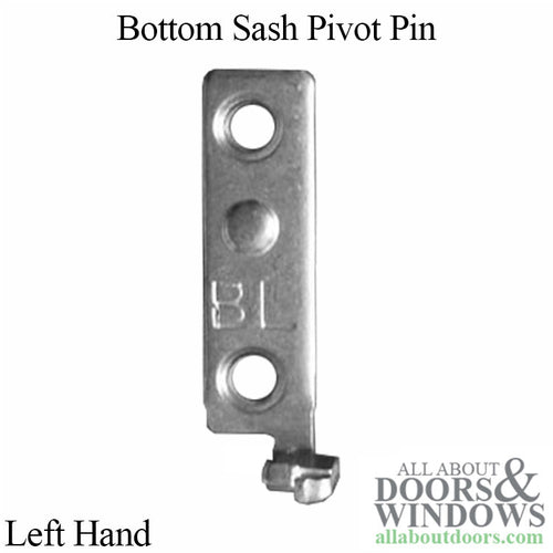 Bottom Sash Pivot Pin, Left Hand - Bottom Sash Pivot Pin, Left Hand