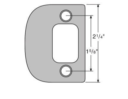Kwikset Deadbolt Strike Plate Square Corner Full Lip Strike Kwikset 84638-26 - Kwikset Deadbolt Strike Plate Square Corner Full Lip Strike Kwikset 84638-26