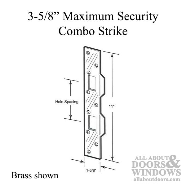 Strike, Maximum Security Combo Strike Plate - Choose Color - Strike, Maximum Security Combo Strike Plate - Choose Color