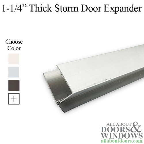 Storm Door Expander for 1.25 Inch Thick Storm Doors - Storm Door Expander for 1.25 Inch Thick Storm Doors