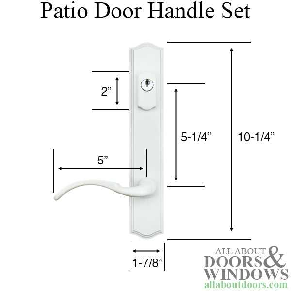 Non-Keyed Handle Set, Special  5-1/4 PZ - Non-Keyed Handle Set, Special  5-1/4 PZ