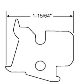 Mounting Bracket, Large 1-15/64 - White - Mounting Bracket, Large 1-15/64 - White