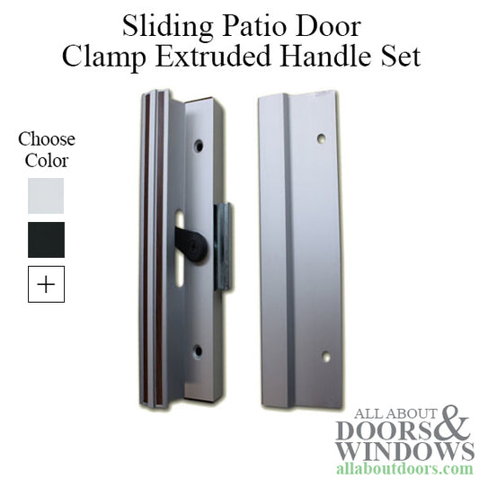 Handle Set for Sliding Patio Door - 4-15/16 inch - Extruded Aluminum - Choose Color