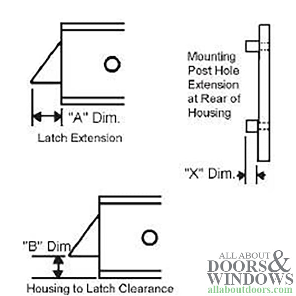 Tilt Latch, 2-1/2