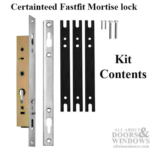 Certainteed Fastfit Mortise lock with Spacers - Certainteed Fastfit Mortise lock with Spacers
