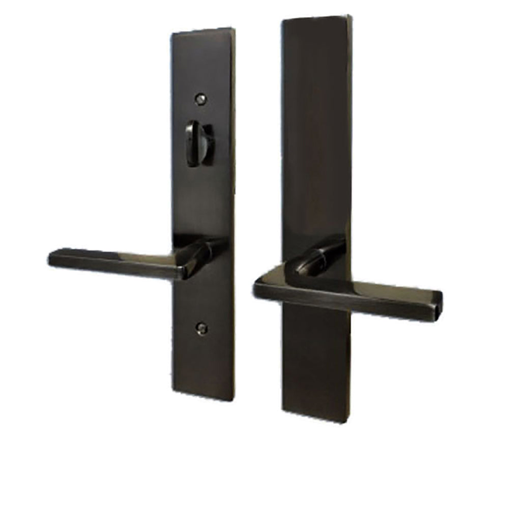 G-U Roma Handle with 55 mm Plate, Inactive with Thumbturn, Zamac - Black - G-U Roma Handle with 55 mm Plate, Inactive with Thumbturn, Zamac - Black