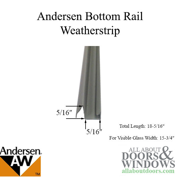 Andersen Primed Casement Windows - Weatherstrip - Bottom Rail - Unit NO. 1 - Andersen Primed Casement Windows - Weatherstrip - Bottom Rail - Unit NO. 1