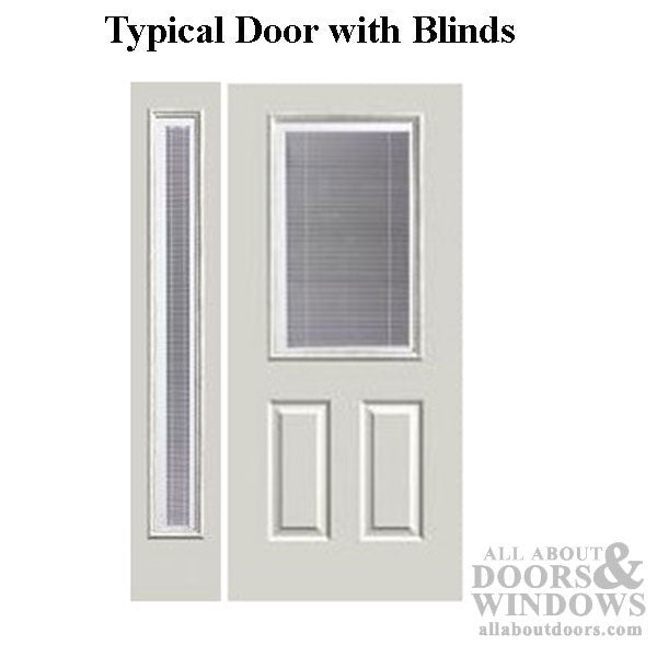 Therma Tru Door Lite 1 Lite with Glass and Surround with Internal Blinds - Therma Tru Door Lite 1 Lite with Glass and Surround with Internal Blinds