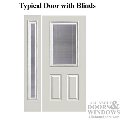 Therma Tru Door Lite 1 Lite with Glass and Surround with Internal Blinds - Therma Tru Door Lite 1 Lite with Glass and Surround with Internal Blinds