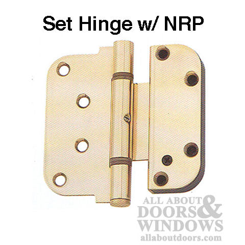 Hoppe HTL 2D Set (V) W/ NRP,  Extended Leaf Hinge - Solid Brass