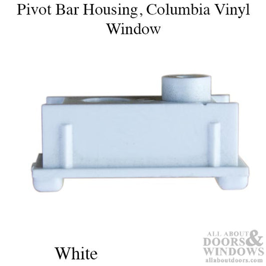 Pivot Bar Housing, Columbia vinyl window - White