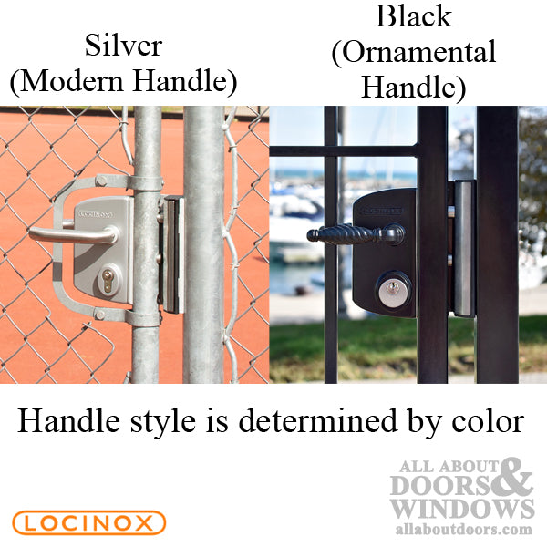 Locinox Surface-Mounted Mortise Cylinder Lock for Gates 1-1/2