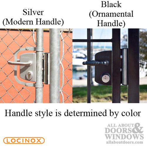 Locinox Surface-Mounted Mortise Cylinder Lock for Gates 1-1/2