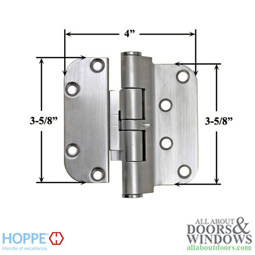 Hoppe F42-R, 2009 Set Hinge, RHI / LHO - Satin Nickel - Hoppe F42-R, 2009 Set Hinge, RHI / LHO - Satin Nickel