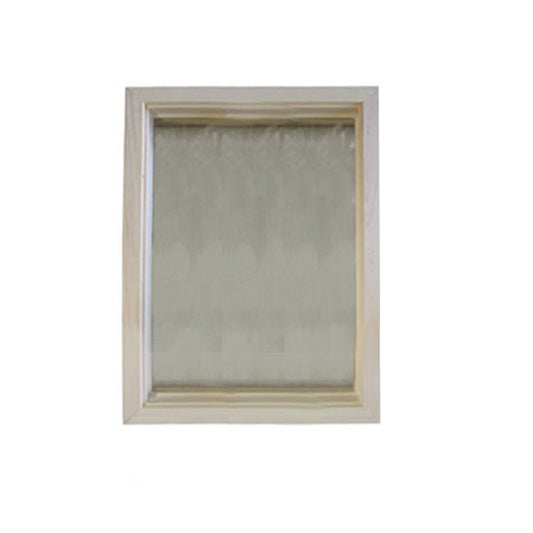 Wood Frame Door Lite with Single Pane Tempered Glass 20 Inch x 24 Inch