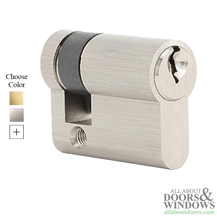 Keyed Euro Profile Half Cylinder, 38mm, 28/10, Schlage 6-pin - Choose Color - Keyed Euro Profile Half Cylinder, 38mm, 28/10, Schlage 6-pin - Choose Color