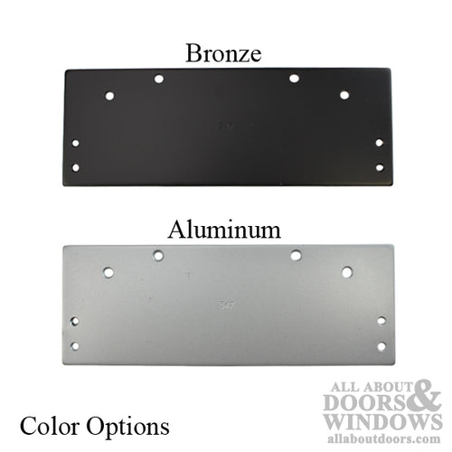 Drop Plate,  9-13/16 x 3-9/16 Mounting Plate for Door Closer - Drop Plate,  9-13/16 x 3-9/16 Mounting Plate for Door Closer