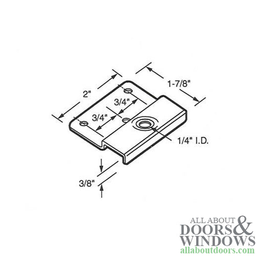 Bracket, Wardrobe Door - Bracket, Wardrobe Door