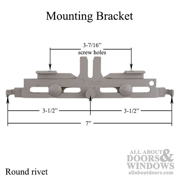 Truth Mounting Bracket - 40636 Round / Cylindrical Rivet - Truth Mounting Bracket - 40636 Round / Cylindrical Rivet