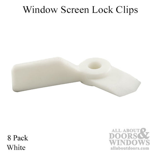 Window Screen Lock Clips / Turn Buttons - 8 Pack