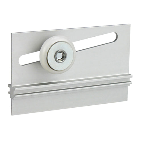 Shower Door Roller with Bracket Top Mount 3/4 Inch Outer Diameter - Shower Door Roller with Bracket Top Mount 3/4 Inch Outer Diameter