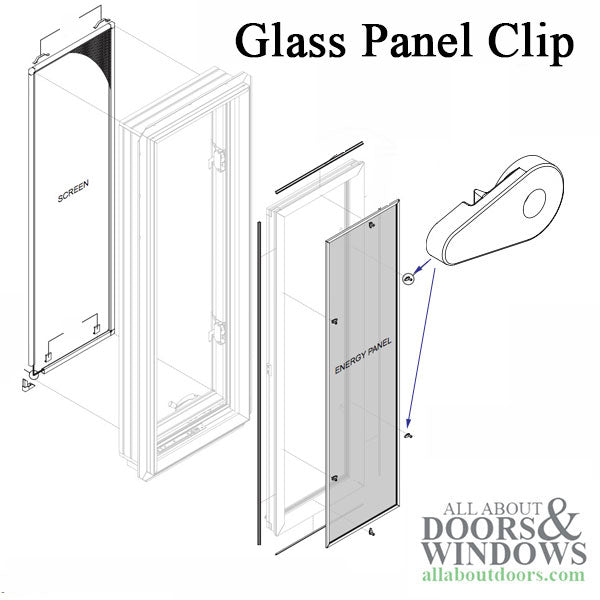 Energy Panel Storm Clip for Casement Window - Energy Panel Storm Clip for Casement Window