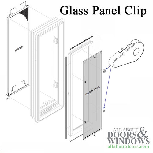 Energy Panel Storm Clip for Casement Window - Energy Panel Storm Clip for Casement Window