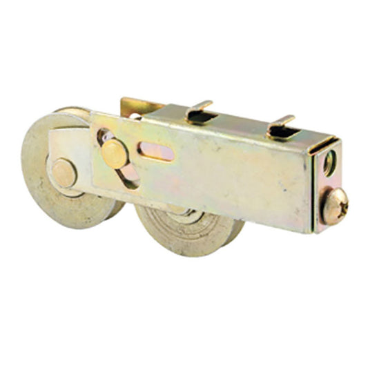 Sliding Door Dual Wheel Roller For Smith and Carry Doors With Adjustable Steel Plain Back Housing 1.5 Inch Steel Wheels