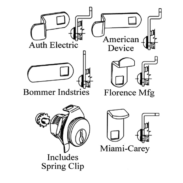 Multi-Cam Mail Box Lock Kit for Interior Use - Multi-Cam Mail Box Lock Kit for Interior Use