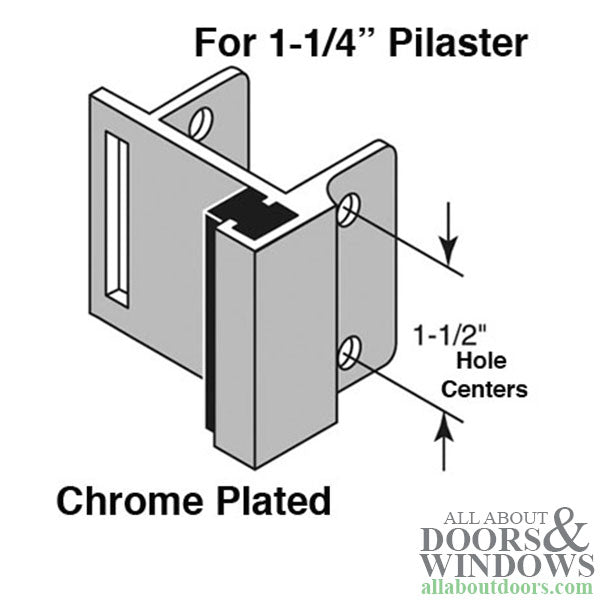 In Swing Strike Plate Keeper 1.25 Inch - In Swing Strike Plate Keeper 1.25 Inch