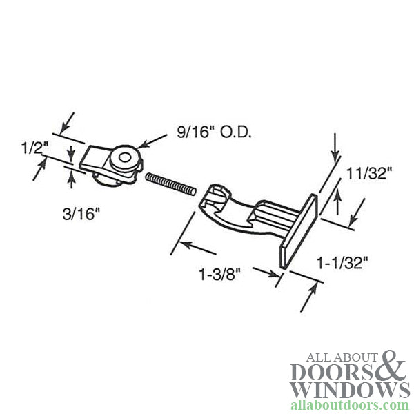Spring Loaded Wheel Roller with Guide Bracket - Spring Loaded Wheel Roller with Guide Bracket