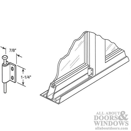 Security Lock - Push-Pull Action - White - Security Lock - Push-Pull Action - White