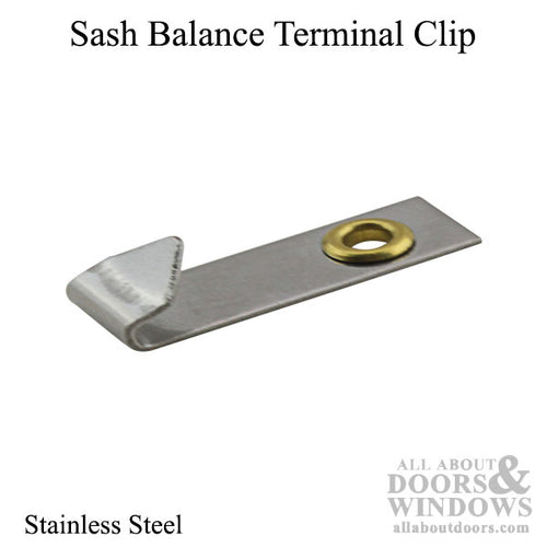 Sash Balance Terminal Clip, Channel Balance Accessory - Sash Balance Terminal Clip, Channel Balance Accessory