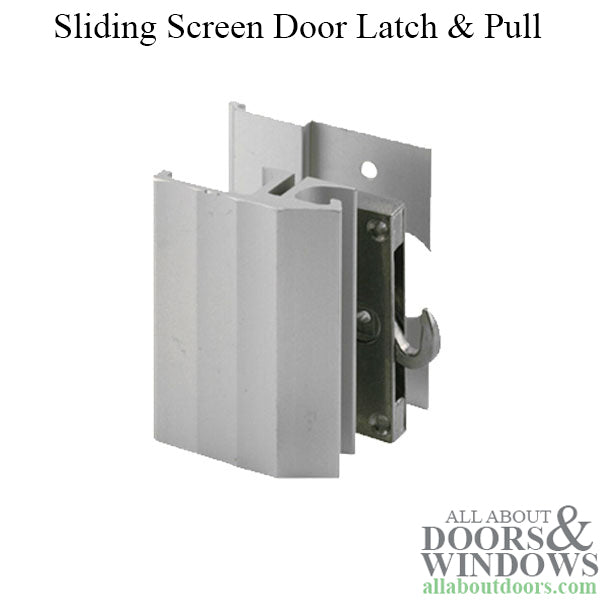 Discontinued - Non-Handed Latch & Pull for Sliding Screen Door - Aluminum - Discontinued - Non-Handed Latch & Pull for Sliding Screen Door - Aluminum