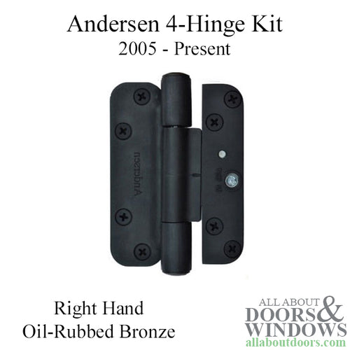 Andersen 4 Hinge Kit, Right Hand (2005-Present) - Oil-Rubbed Bronze - Andersen 4 Hinge Kit, Right Hand (2005-Present) - Oil-Rubbed Bronze