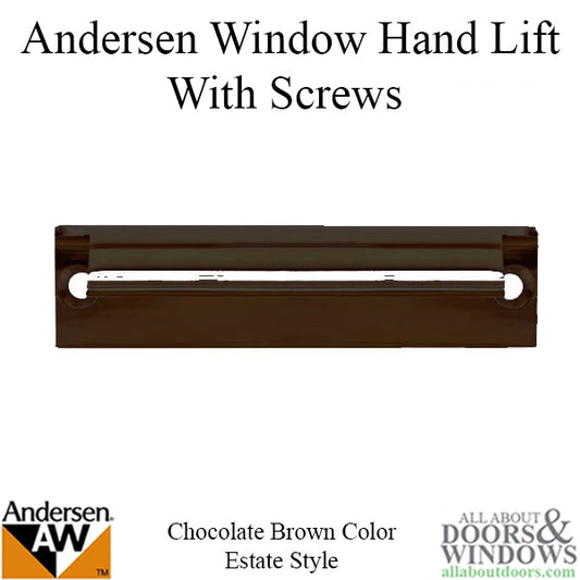 Andersen Estate Hand Lift, Tilt-Wash (DC) and Tilt-Wash (TW) Windows - Chocolate Brown