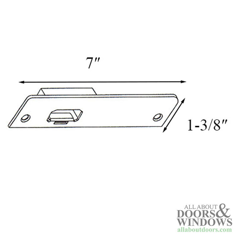 Flush  Bolt Receiver - Head PA/  Sill AP - Flush  Bolt Receiver - Head PA/  Sill AP