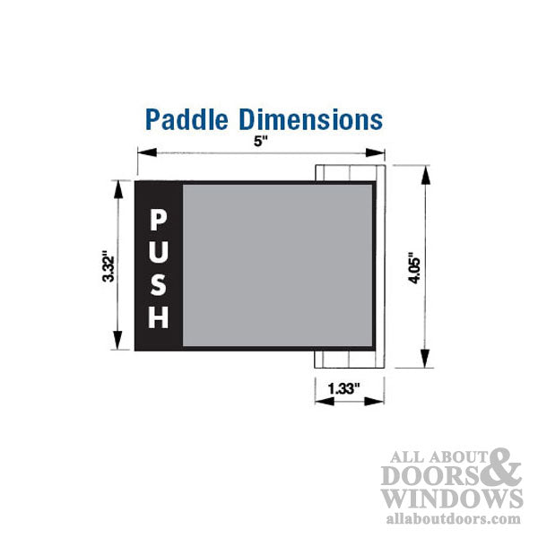 Commercial Doors Push Pull Exit Paddle Right Hand Reversible - Commercial Doors Push Pull Exit Paddle Right Hand Reversible