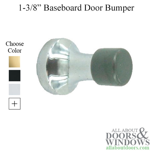 1-1/2'' Baseboard Door Bumper Solid Brass - 1-1/2'' Baseboard Door Bumper Solid Brass
