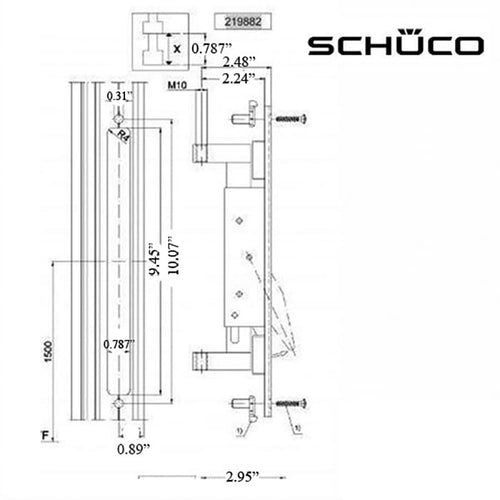 Schuco Rebate Shoot Bolt and STL 63 - Schuco Rebate Shoot Bolt and STL 63