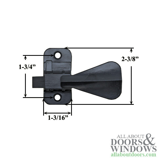 Wartian Complete Storm Door Keyed Handle Set - Wartian Complete Storm Door Keyed Handle Set