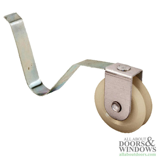V Spring Tension Roller Assembly with 1 Inch Steel Wheel for Sliding Screen Door