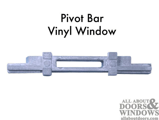 Pivot Bar, Tilt in window - Zinc Die Cast - 4 inch Reversible