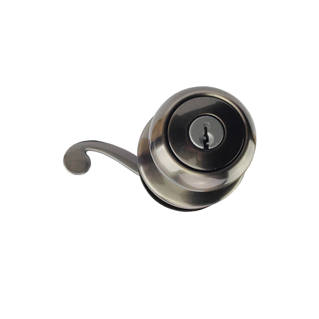 Kwikset Copa x Lido US15A 400 Right Hand Keyed Entry Lock - Antique Nickel - Kwikset Copa x Lido US15A 400 Right Hand Keyed Entry Lock - Antique Nickel