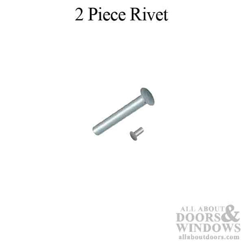 Rivet, 2 piece, No rivet tool necessary for installation - Rivet, 2 piece, No rivet tool necessary for installation