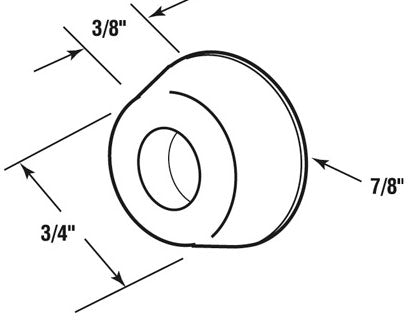 Self-Adhesive Shower Tub Enclosure Door Bumper 3/4 Inch - Self-Adhesive Shower Tub Enclosure Door Bumper 3/4 Inch